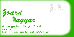 zoard magyar business card
